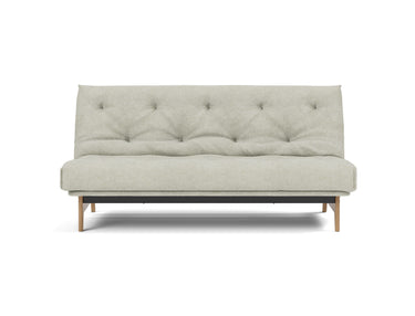 Aslak 140 sovesofa med Soft Spring madras i 280 Avella Sand, set forfra