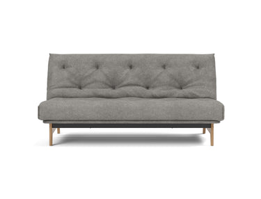 Aslak 140 sovesofa med Classic madras i 282 Avella Warm Grey, set forfra