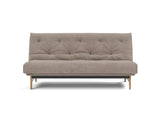 Aslak 140 sovesofa med Latex madras i 318 Cordufine Beige, set forfra