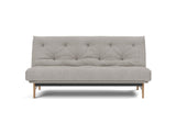 Aslak 140 sovesofa med Soft Spring madras i 321 Corocco Warm Grey, set forfra