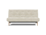 Aslak 140 sovesofa med Soft Spring madras i 357 Taura Off White, set forfra