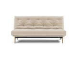 Aslak 140 sovesofa med Classic madras i 410 Esina Almond, set forfra