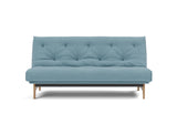 Aslak 140 sovesofa med Soft Spring madras i 525 Mixed Dance Light Blue, set forfra