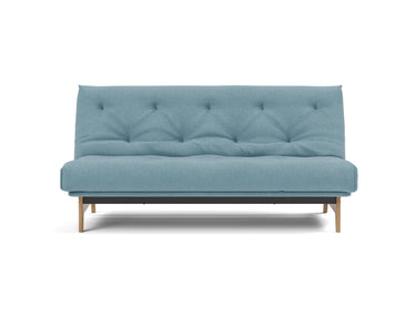 Aslak 140 sovesofa med Soft Spring madras i 525 Mixed Dance Light Blue, set forfra