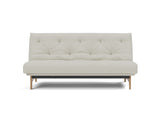 Aslak 140 sovesofa med Soft Spring madras i 527 Mixed Dance Natural, set forfra