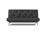 Aslak 140 sovesofa med Classic madras i 550 Faunal Black, set forfra