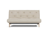 Aslak 140 sovesofa med Soft Spring madras i 586 Phobos Latte, set forfra