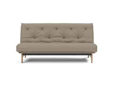 Aslak 140 sovesofa med Soft Spring madras i 850 Mahoga Caramel, set forfra