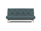Aslak 140 sovesofa med Latex madras i 851 Mahoga Dark Blue, set forfra
