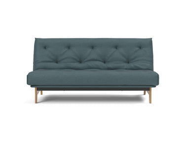 Aslak 140 sovesofa med Soft Spring madras i 851 Mahoga Dark Blue, set forfra