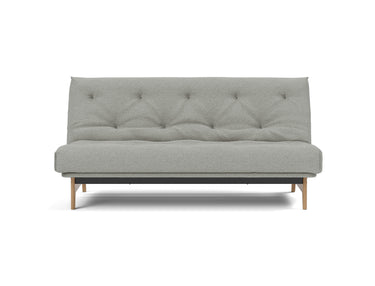 Aslak 140 sovesofa med Classic madras i 853 Mahoga Dove Grey, set forfra