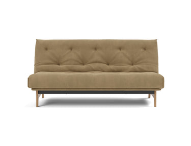 Aslak 140 sovesofa med Classic madras i 860 Yogia Olive Brown, set forfra