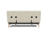 Aslak 140 sovesofa med Soft Spring madras i 357 Taura Off White, set bagfra