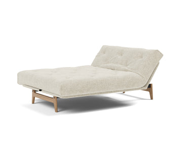 Aslak 140 sovesofa med Soft Spring madras i 357 Taura Off White, med hovedenden hævet