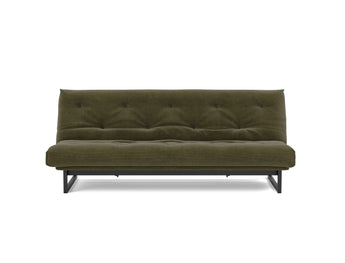 Fraction 120 Sovesofa Nordic Madras Spring i 316 Cordufine Pine Green, set forfra