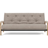 Balder sovesofa med Classic madras i 472 Yuveno Warm Grey, set forfra