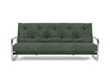 Lomira sovesofa med Latex madras i 281 Avella Pine Green, set forfra