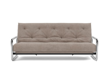 Lomira sovesofa med Latex madras i 318 Cordufine Beige, set forfra