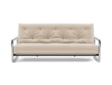 Lomira sovesofa med Spring madras i 410 Esina Almond, set forfra