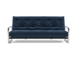 Lomira sovesofa med Spring madras i 414 Esina Indigo Blue, set forfra