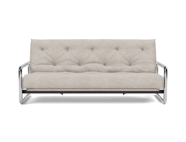 Lomira sovesofa med Spring madras i 471 Yuveno Sand, set forfra