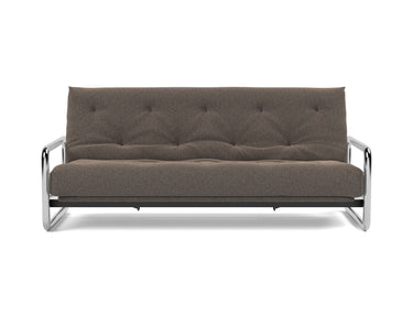 Lomira sovesofa med Classic madras i 530 Bouclé Taupe, set forfra