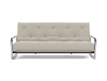 Lomira sovesofa med Classic madras i 539 Bouclé Beige, set forfra
