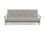 Lomira sovesofa med Latex madras i 579 Kenya Gravel, set forfra