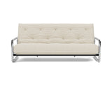 Lomira sovesofa med Latex madras i 594 Corduroy Ivory, set forfra