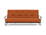 Lomira sovesofa med Latex madras i 595 Corduroy Burnt Orange, set forfra