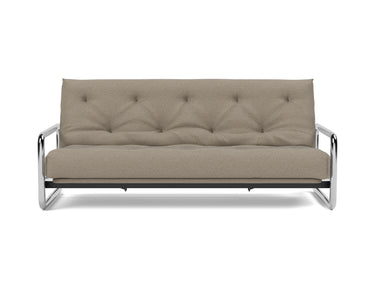 Lomira sovesofa med Classic madras i 850 Mahoga Caramel, set forfra
