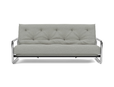 Lomira sovesofa med Classic madras i 853 Mahoga Dove Grey, set forfra