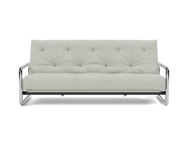 Lomira sovesofa med Classic madras i 888 Mozart Slate Brown, set forfra