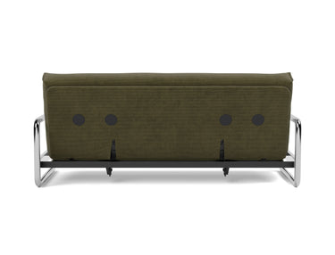 Lomira sovesofa med Spring madras i 316 Cordufine Pine Green, set bagfra
