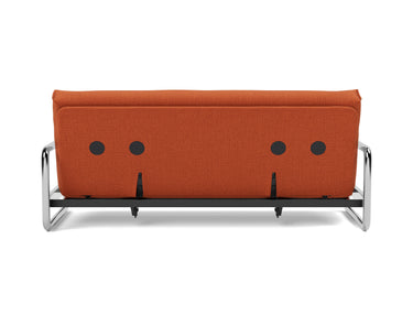 Lomira sovesofa med Classic madras i 412 Esina Rust Orange, set bagfra