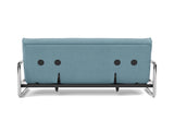 Lomira sovesofa med Spring madras i 525 Mixed Dance Light Blue, set bagfra