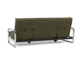 Lomira sovesofa med Classic madras i 316 Cordufine Pine Green, set skråt bagfra