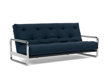 Lomira sovesofa med Classic madras i 528 Mixed Dance Blue, set skråt forfra