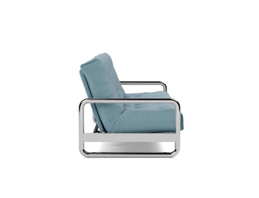 Lomira sovesofa med Classic madras i 525 Mixed Dance Light Blue, set fra siden