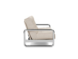 Lomira sovesofa med Classic madras i 612 Blida Sand Grey, set fra siden