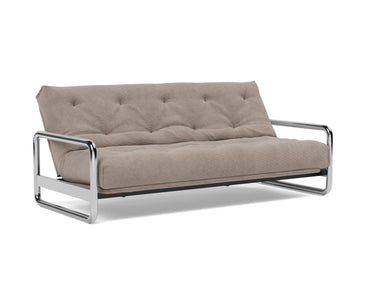 Lomira sovesofa med Spring madras i 318 Cordufine Beige, med ryglænet lænet tilbage