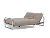 Lomira sovesofa med Classic madras i 318 Cordufine Beige, med hovedenden hævet