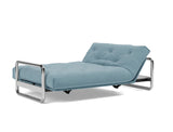 Lomira sovesofa med Spring madras i 525 Mixed Dance Light Blue, med hovedenden hævet