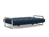 Lomira sovesofa med Classic madras i 528 Mixed Dance Blue, slået ud til seng