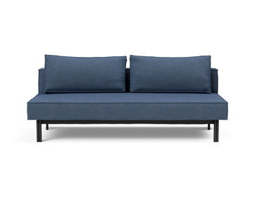 Sly sovesofa i 302 Weda Blue, set forfra