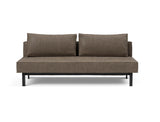 Sly sovesofa i 411 Esina Cedar Brown, set forfra