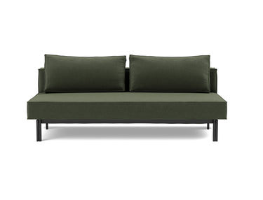 Sly sovesofa i 413 Esina Olive Green, set forfra