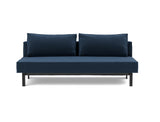 Sly sovesofa i 414 Esina Indigo Blue, set forfra