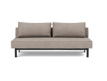 Sly sovesofa i 472 Yuveno Warm Grey, set forfra