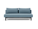 Sly sovesofa i 525 Mixed Dance Light Blue, set forfra